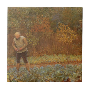 Carreau En Céramique L'Amateur (Cocher et Choux) de Frederick Walker