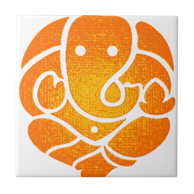 CARREAU EN CÉRAMIQUE L'AMOUR DE GANESH (Devant)