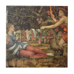 Carreau En Céramique L'Amour et le Maiden par John Stanhope