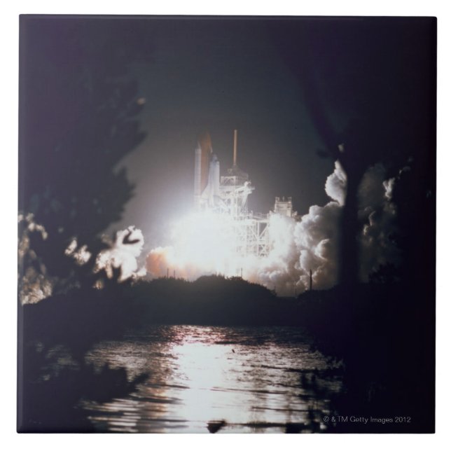 Carreau En Céramique Lancement de navette spatiale (Devant)