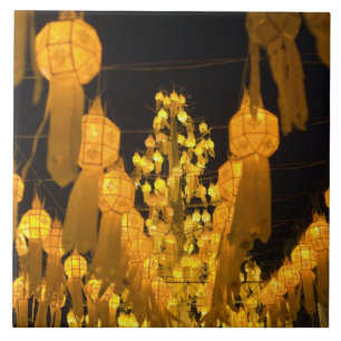 Carreau En Céramique Lanternes pour le festival Loi Krathong.