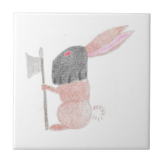 Carreau En Céramique Lapin de sort malheureux