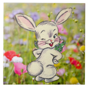 Carreau En Céramique Lapin Lapin Carrelage en céramique
