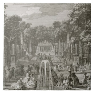 Carreau En Céramique L'Arc de Triomphe, Versailles (gravure)