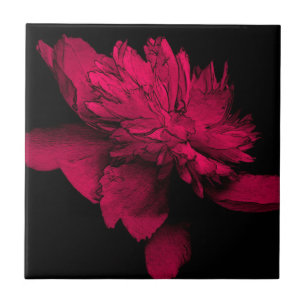 Carreau En Céramique L'art floral de Red Peony