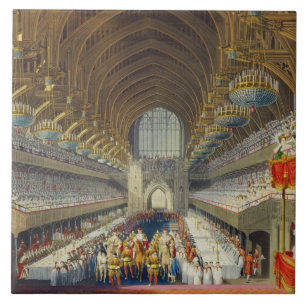 Carreau En Céramique Le banquet royal, premier cours, d'un album cel