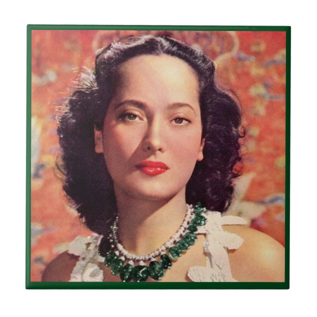 Carreau En Céramique le beau Merle Oberon (Devant)