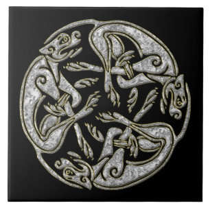 Carreau En Céramique Le Celtic poursuit l'or et l'argent traditionnels