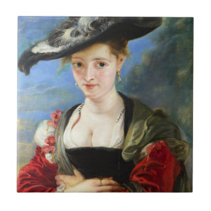 Carreau En Céramique Le chef-d'oeuvre du Casquette de paille Peter Paul