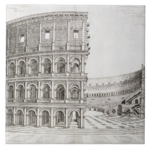 Carreau En Céramique Le Colosseum, construit dans l'ANNONCE 80
