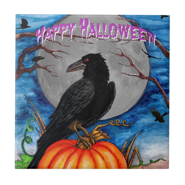 Carreau En Céramique Le Corbeau (Devant)