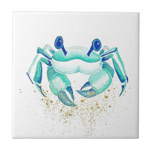 Carreau En Céramique Le crabe de Neptune