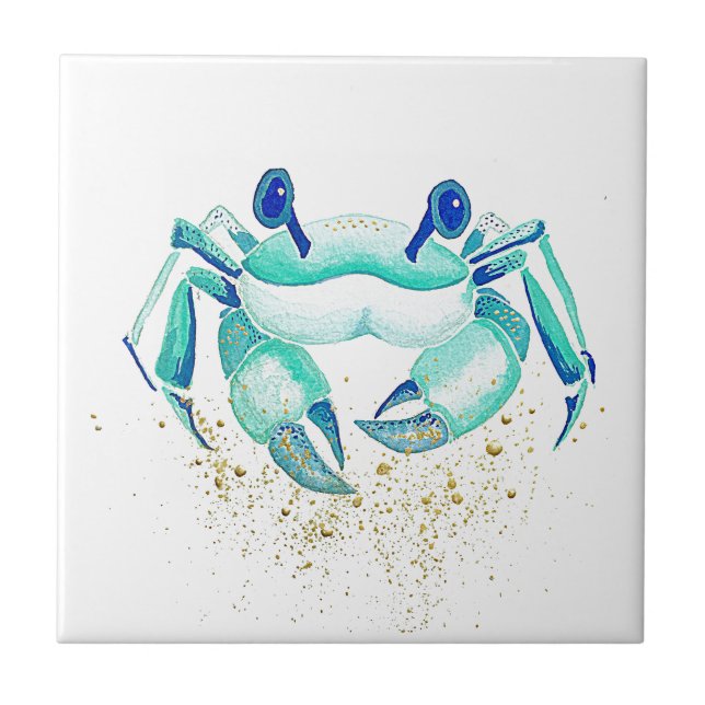 Carreau En Céramique Le crabe de Neptune (Devant)