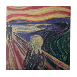 Carreau En Céramique Le cri d'Edvard Munch, l'expressionnisme Vintage