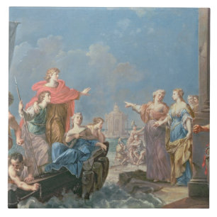 Carreau En Céramique Le départ d'Aeneas
