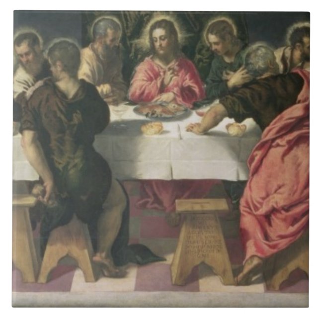 Carreau En Céramique Le dernier dîner 4 (Devant)