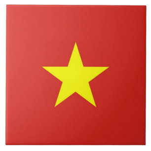 Carreau En Céramique Le drapeau du Vietnam sur le carrelage