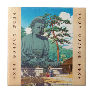 Carreau En Céramique Le Grand Bouddha de Kamakura Hasui Kawase hanga