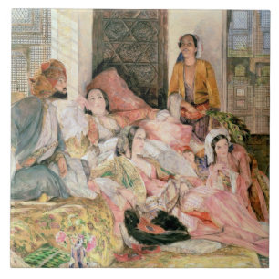 Carreau En Céramique Le Harem, vers 1850