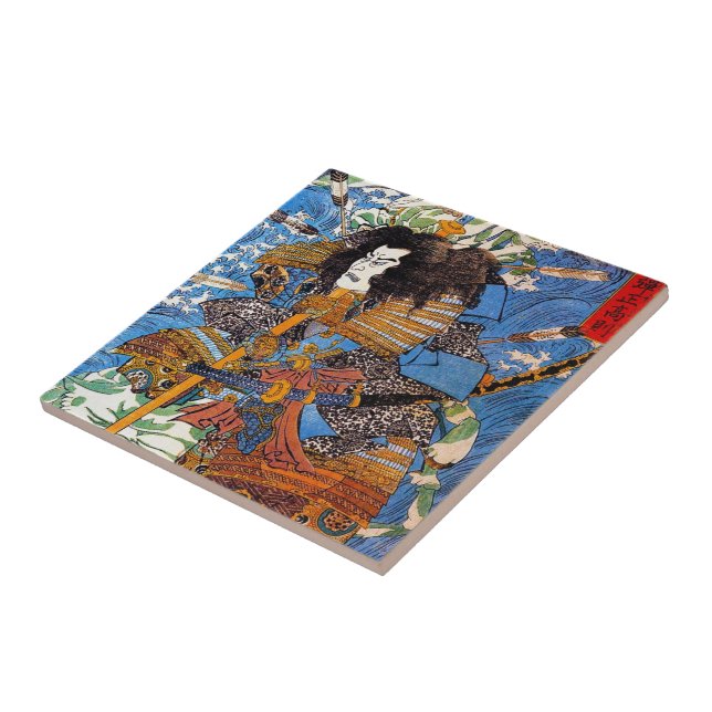 Carreau En Céramique Le légendaire Samurai Sanin Warrior japonais Cool (Côté)