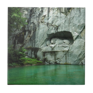Carreau En Céramique Le monument de lion en luzerne