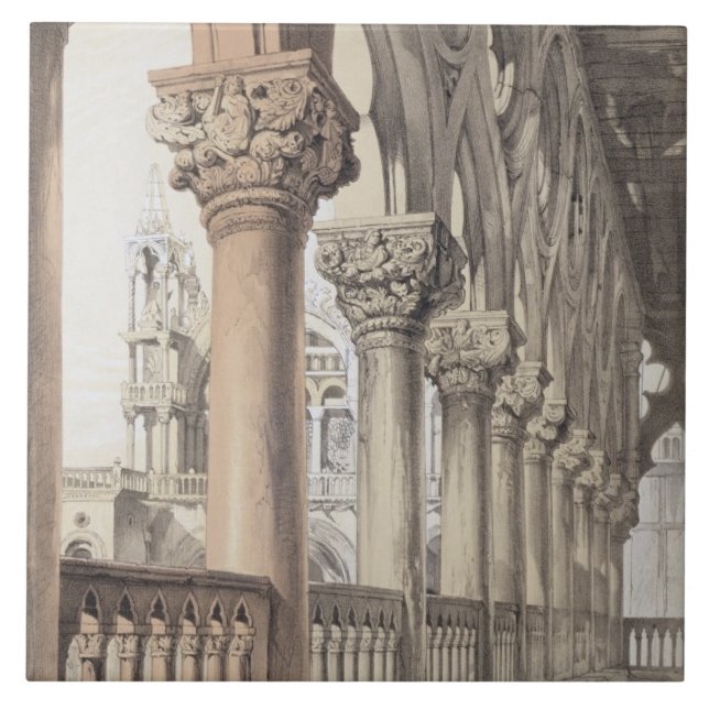 Carreau En Céramique Le palais ducal, capitales de la Renaissance du (Devant)