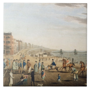 Carreau En Céramique Le pilier à chaînes à Brighton avec des caract