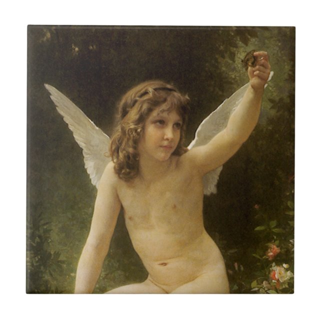 Carreau En Céramique Le Prisonnier (Le Captif) par Bouguereau (Devant)