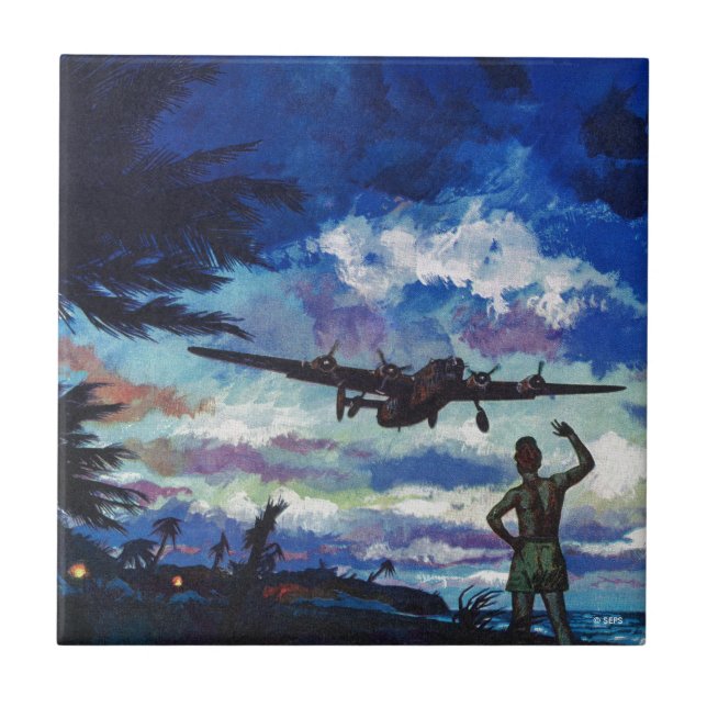 Carreau En Céramique Le retour du guerrier (Devant)