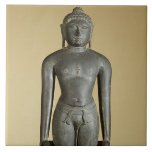 Carreau En Céramique Le Tirthankara Jain, Parsvanatha, Ràjasthàn,