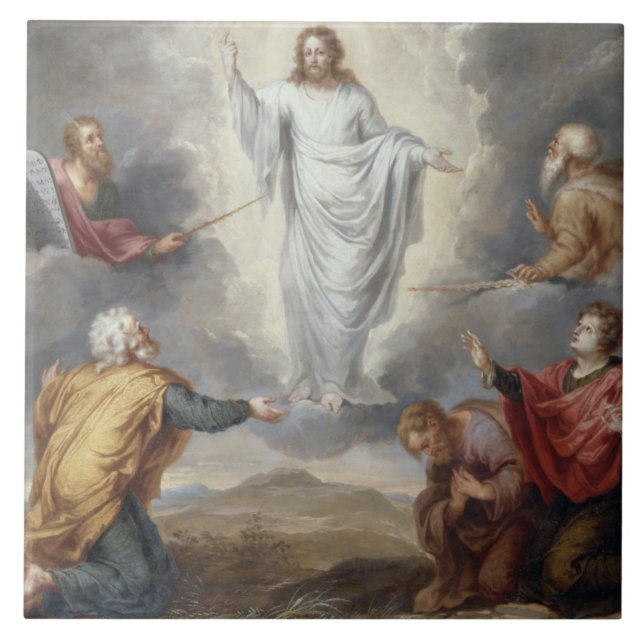 Carreau En Céramique Le Transfiguration (huile sur le cuivre) (Devant)