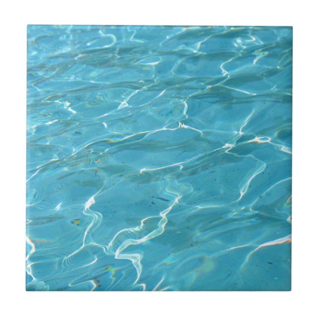 Carreau En Céramique L'eau de turquoise (Devant)