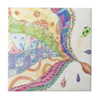 Carreau En Céramique L'édredon peint