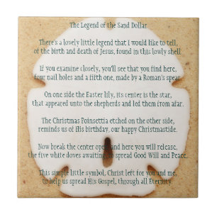 Carreau En Céramique Légende du dollar de sable