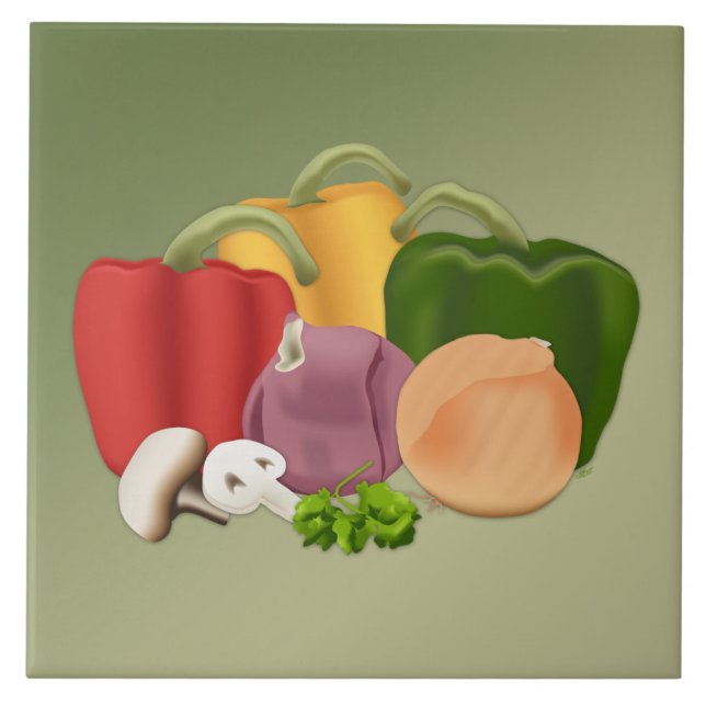 Carreau En Céramique Légume (Devant)