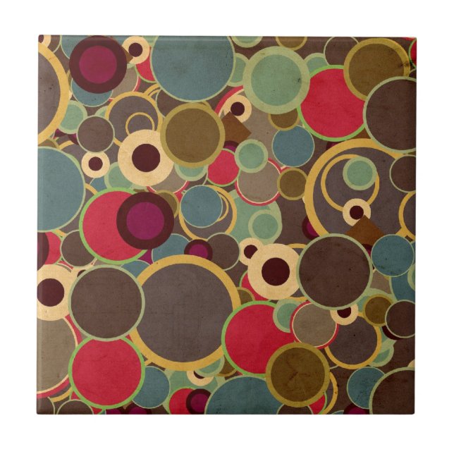 Carreau En Céramique les années 70 CONCEPTION d'ART (Devant)