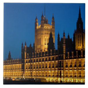 Carreau En Céramique Les Chambres du Parlement la nuit dans la ville de