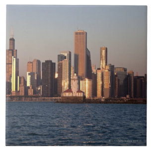 Carreau En Céramique Les Etats-Unis, l'Illinois, Chicago, horizon de
