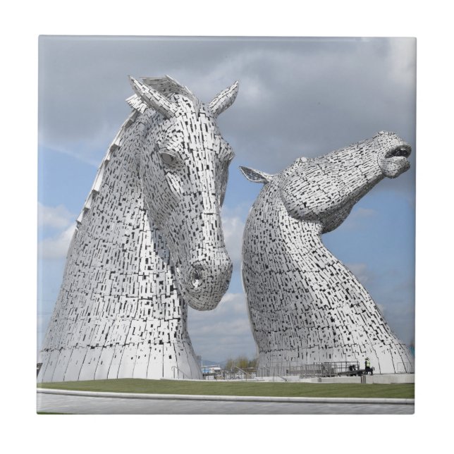 Carreau En Céramique les Kelpies, parc d'hélice, Falkirk, Ecosse (Devant)