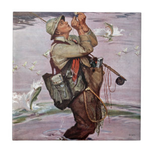 Carreau En Céramique Les poissons sautent