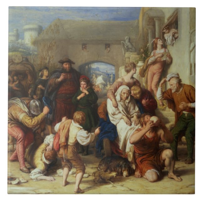 Carreau En Céramique Les sept âges de l'homme, 1835-8 (huile) (Devant)