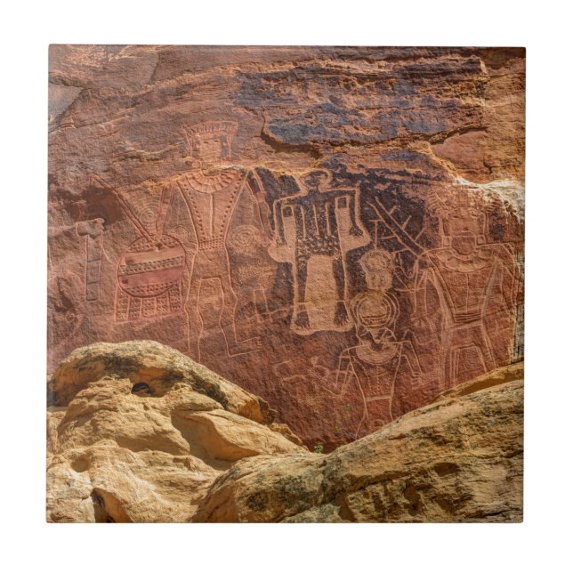 Carreau En Céramique Les trois Rois Petroglyph - ranch de Mcconkie - (Devant)