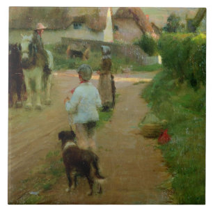 Carreau En Céramique Les vagabonds, 1888 (huile sur la toile)