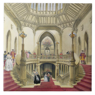 Carreau En Céramique L'escalier grand, château de Windsor, 'd'un Histo