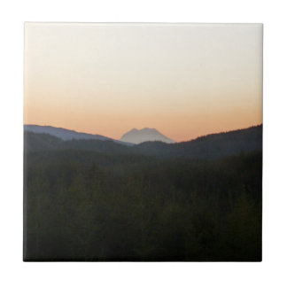 Carreau En Céramique Lever de soleil du mont Rainier