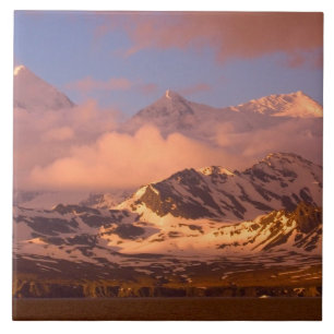 Carreau En Céramique Lever de soleil sur les chaînes de montagnes du Su