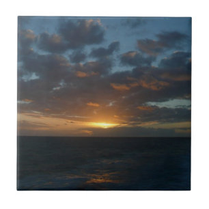 Carreau En Céramique Lever du soleil à Sea II Ocean Seascape