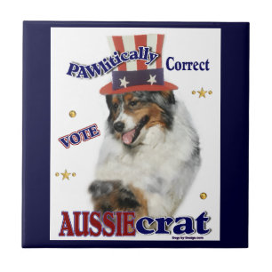 Carreau En Céramique L'humour politique d'un berger australien