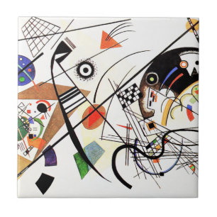 Carreau En Céramique Ligne tuile de Kandinsky Tranverse