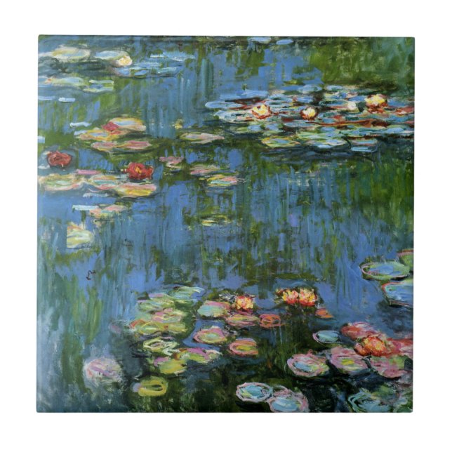 Carreau En Céramique Lillies d'eau par Monet (Devant)